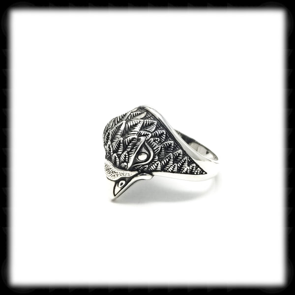 #SR48-Eagle Head Ring- Silver