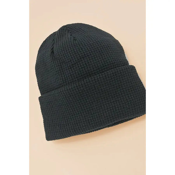 Waffle Knit Beanie Hat (Multiple Options Available)