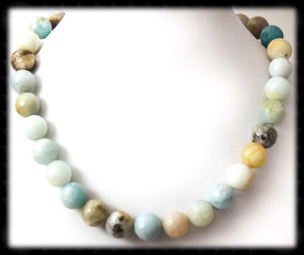 #AAJGN12- Gemstone Necklace- Amazonite