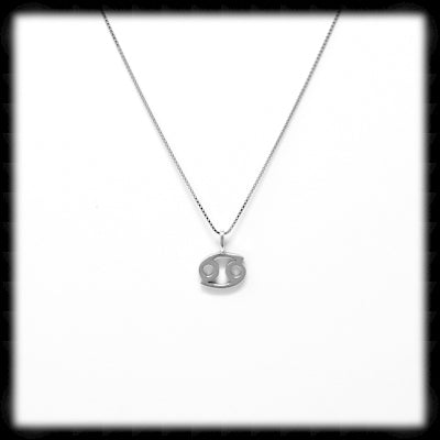 #ZOD15N- Zodiac Necklace- Cancer Silver
