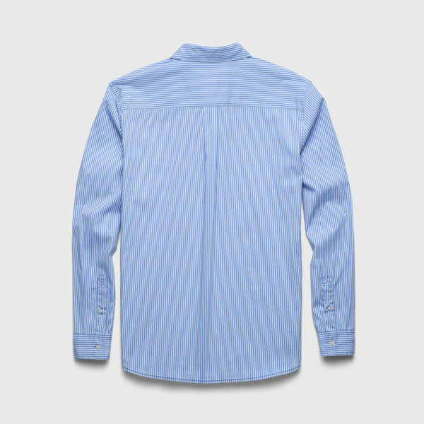 Brian Pinstripe Shirt- Blue