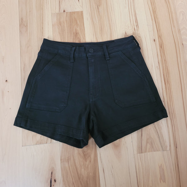 Just Black Denim- Original Utility Short- Black