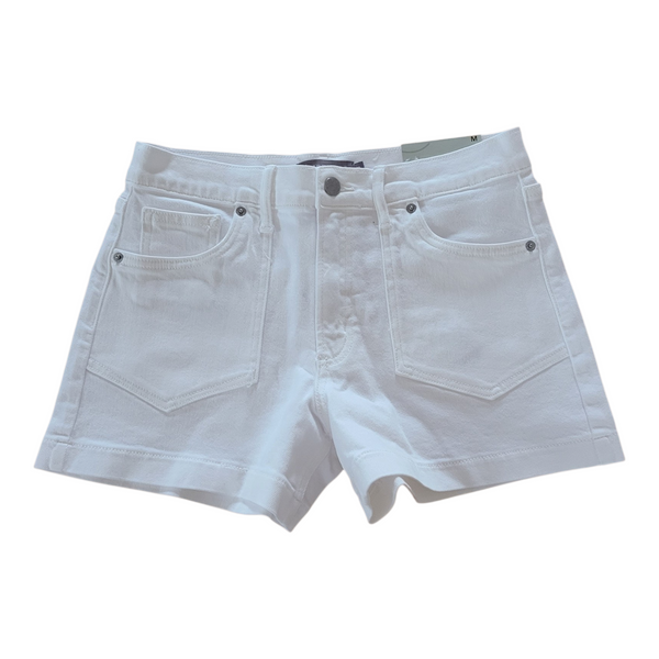 Just USA- Western Pocket Short- White Denim