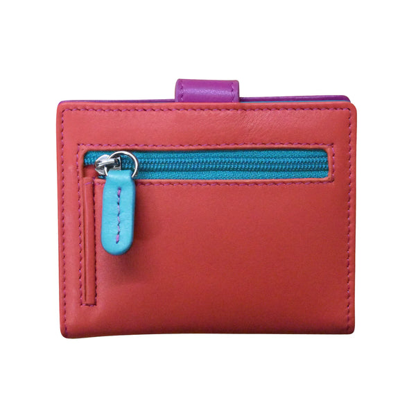 ili NY- Mini Asymmetrical Leather Card Wallet-  *Multiple Colors Available*