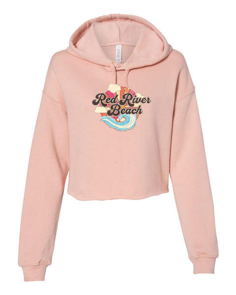 Red River Beach Cropped Hoodie- Color Options