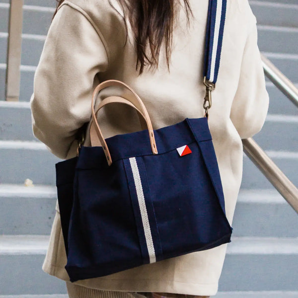 Shore Bags Striped Box Tote- Mini *Multiple Options Available*