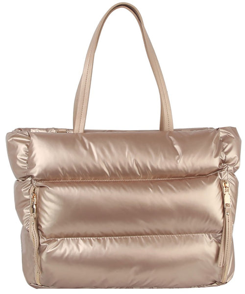 Puffer Tote- Multiple Colors Available