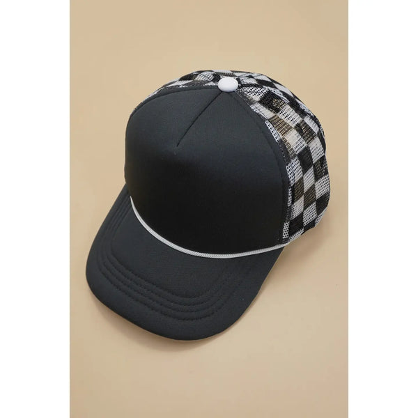 Checkered Trucker Hat (Multiple Options Available)