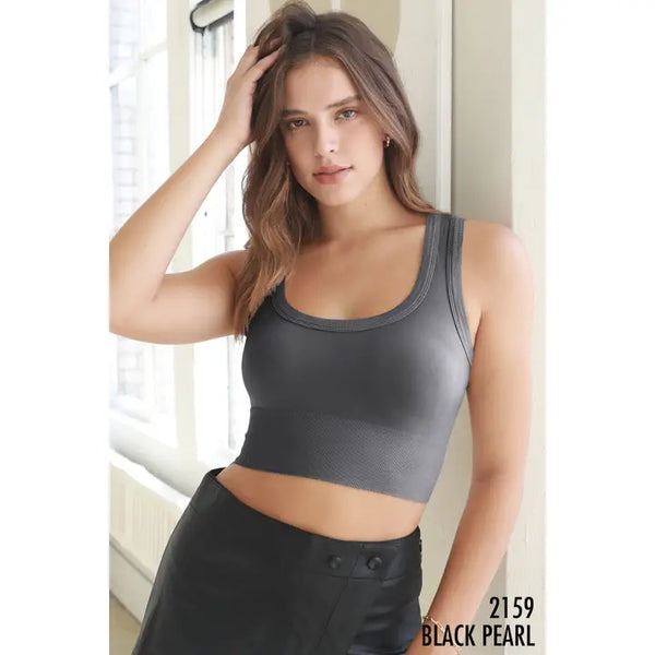 Nikibiki Deep Scoop Crop- Multiple Colors Available