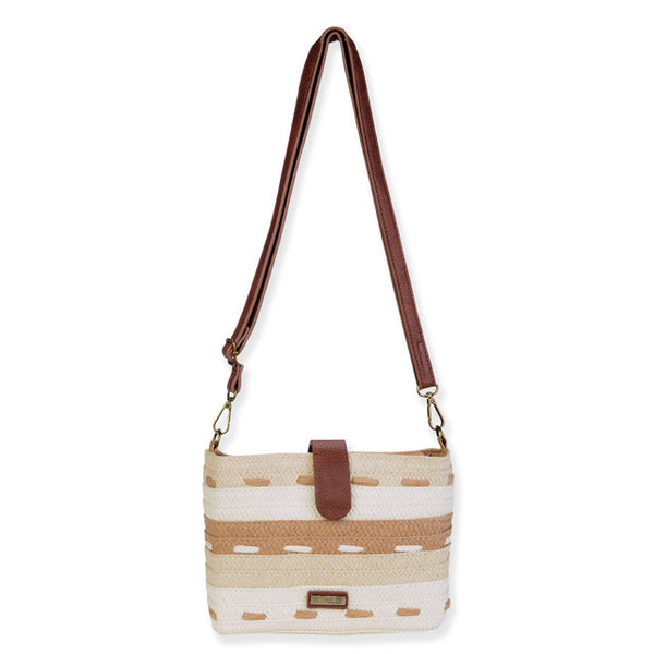 Paper Straw Crossbody- Natural