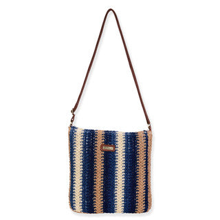 Paper Crochet Crossbody- Navy