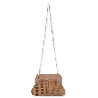 #CE6757- Poly Straw Crossbody Bag- *Multiple Colors Available*