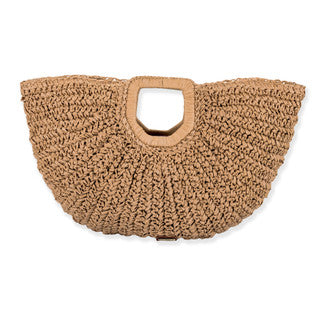 Paper Straw Medium Clutch- *Multiple Colors*