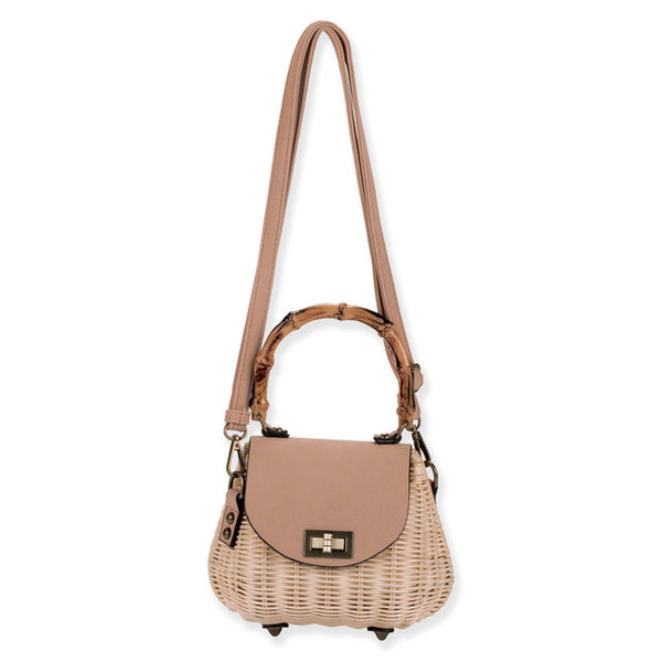 #CE6806- Wicker Crossbody Bag- *Multiple Colors Available*