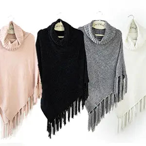 Chenille Poncho (Multiple Options Available)