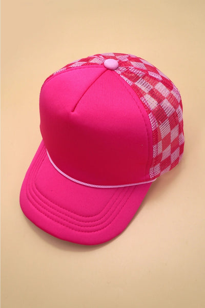 Checkered Trucker Hat (Multiple Options Available)