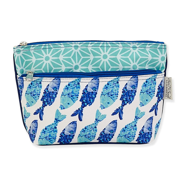 Printed Cosmetic Bag (Multiple Color Options)