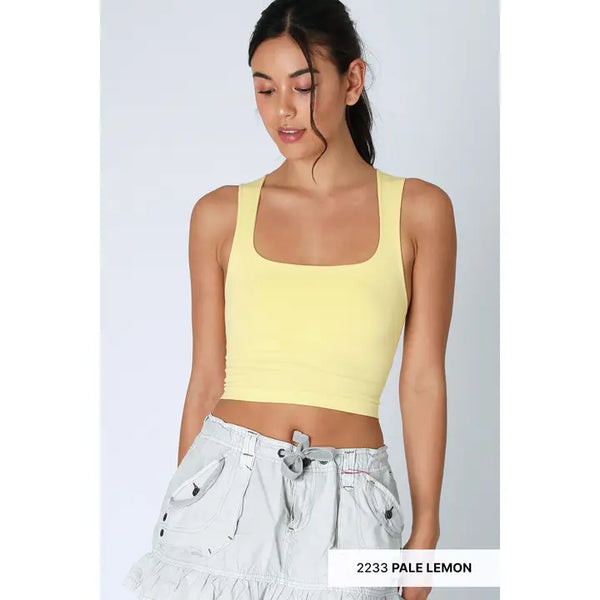 Nikibiki Clean Line Square Crop- Multiple Colors Available
