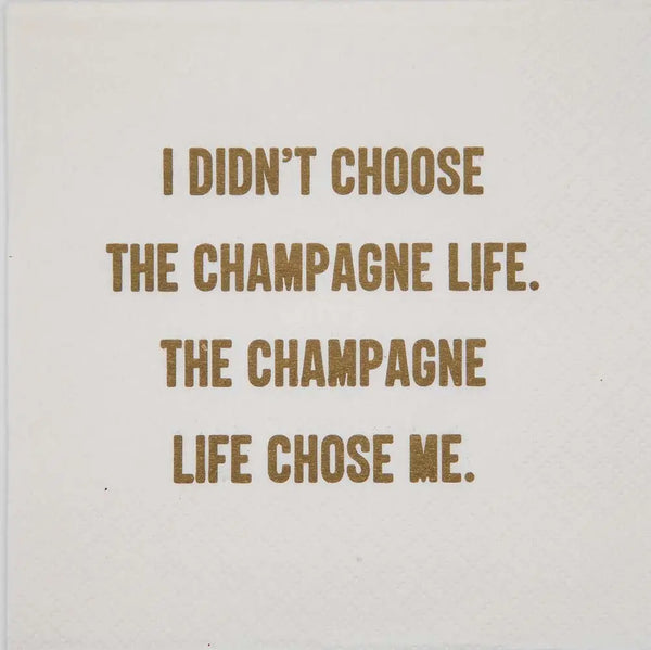 Cocktail Napkins- Champagne Life