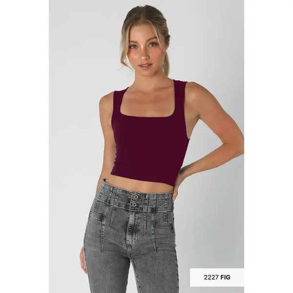 Nikibiki Clean Line Square Crop- Multiple Colors Available