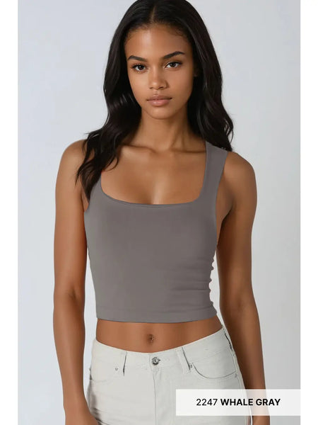Nikibiki Clean Line Square Crop- Multiple Colors Available