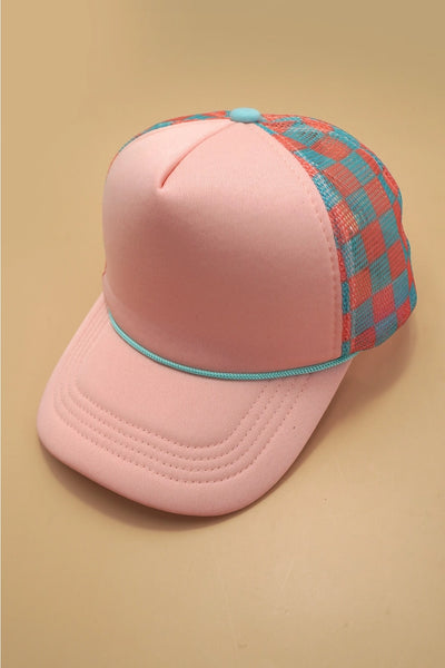 Checkered Trucker Hat (Multiple Options Available)