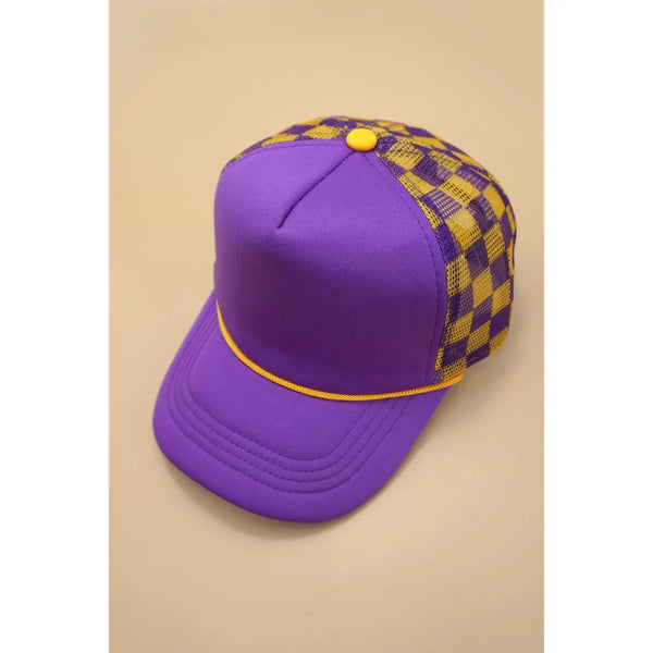 Checkered Trucker Hat (Multiple Options Available)