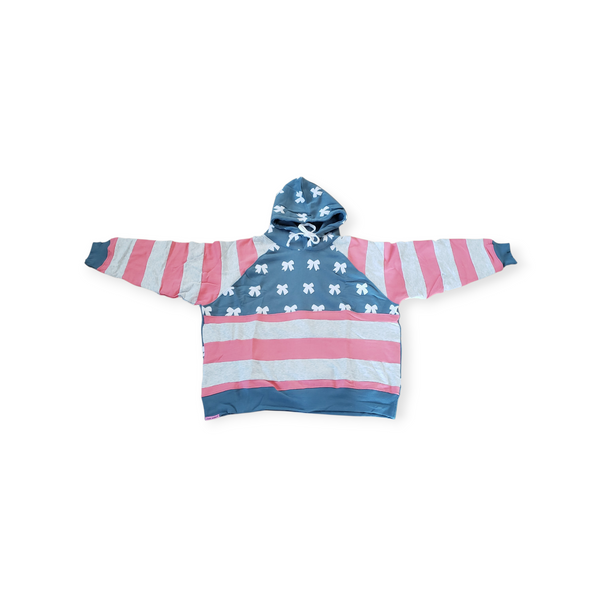 Patchwork Hoodie- USA Bow   (Adult + Youth)