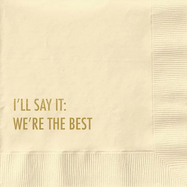 Pretty Alright Funny Cocktail Napkins- Multiple Options Available