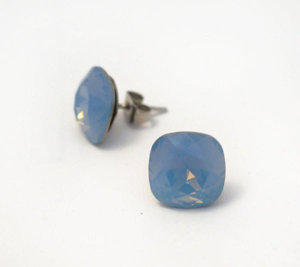 #CS40-Air Blue Opal Crystal Studs