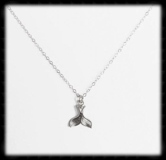 #MM518N- Whales Tail Necklace- Silver