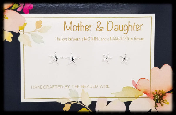 #MOMSG045- Mother & Daughter Earring Set- Dancing Starfish