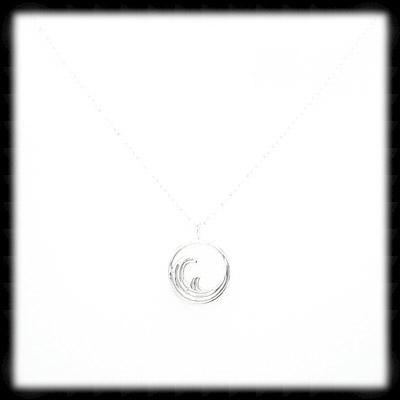 #SG054N- Wave Necklace- Silver