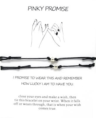 #PP15- Pinky Promise Bracelet Set- Black