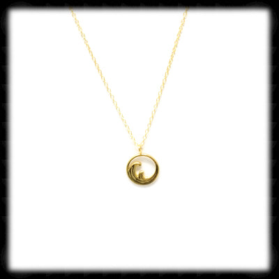 #A31GN- Wave Necklace- Gold