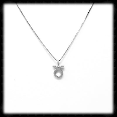 #ZOD13N- Zodiac Necklace- Taurus Silver