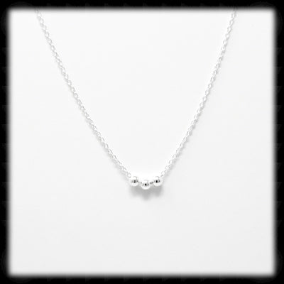 #M025N- Sterling Ball Necklace